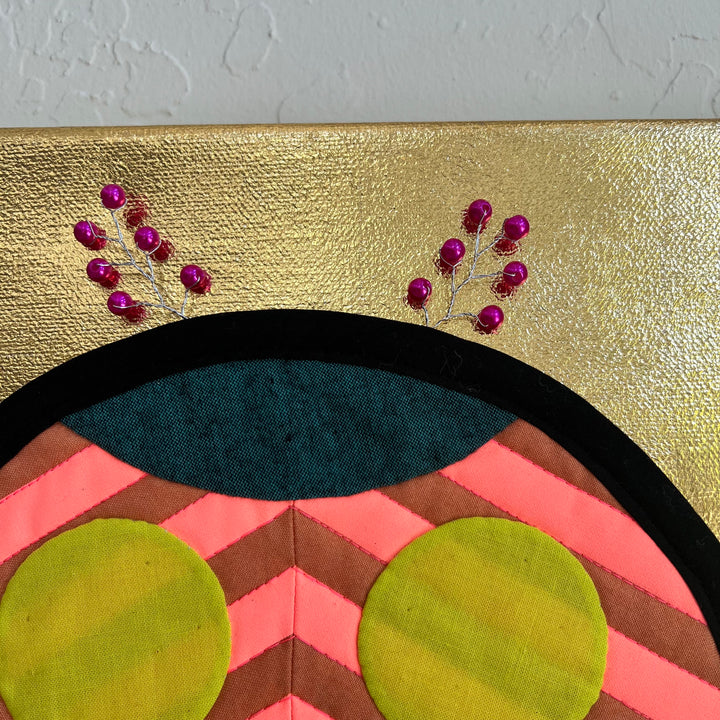 Quilted Ladybug - Pink Stripe
