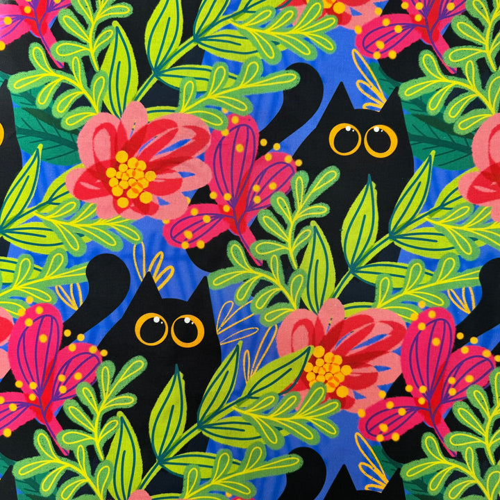 Garden Cat Fabric