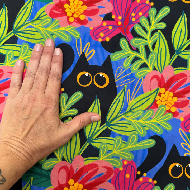 Garden Cat Fabric