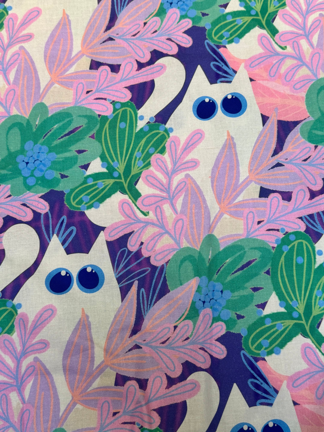 Garden Cat Fabric