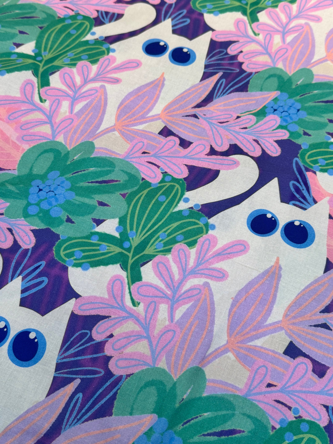 Garden Cat Fabric