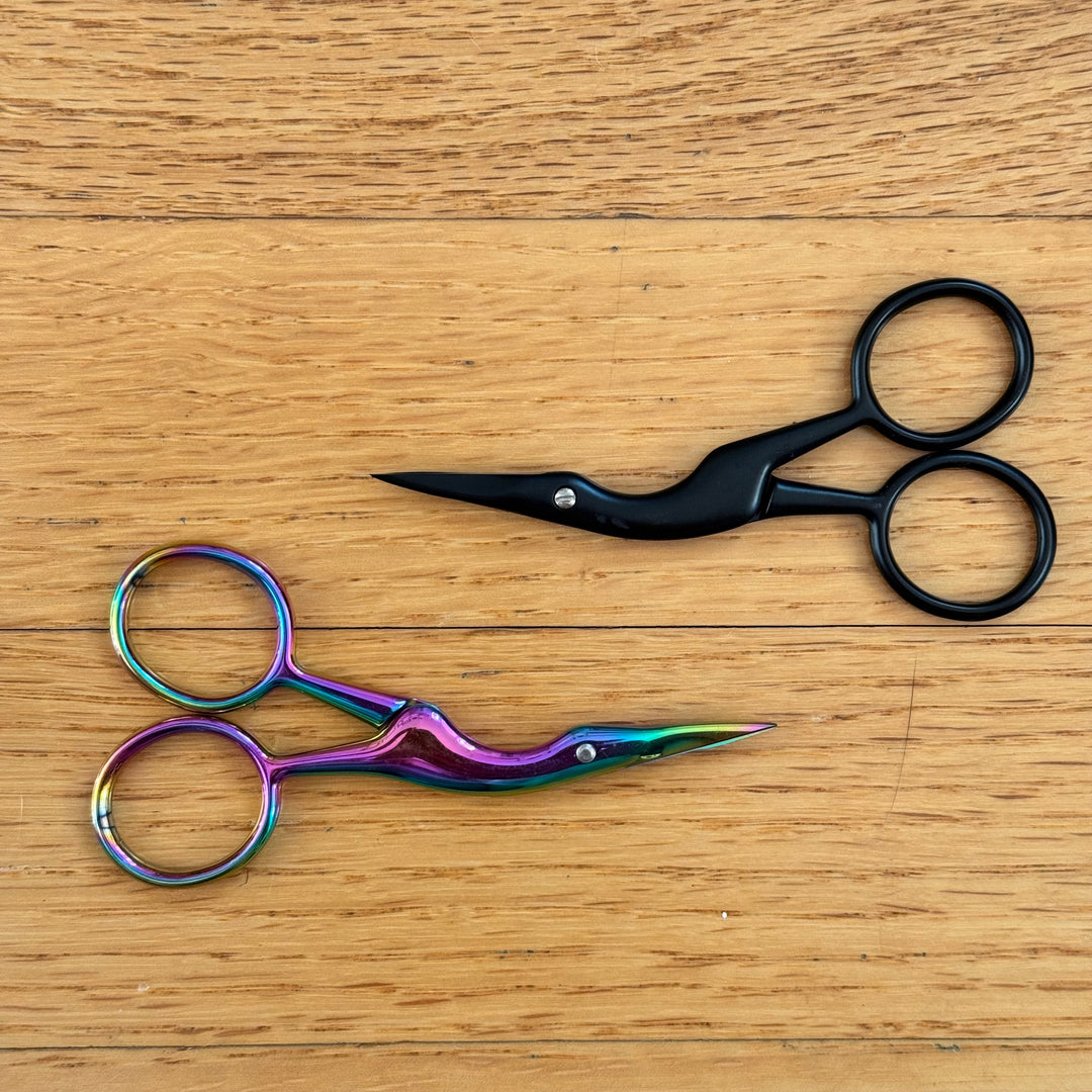 Modern Crane Embroidery Scissors