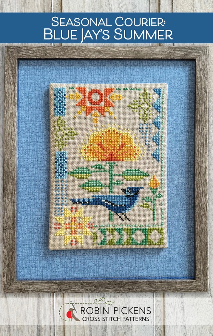 Blue Jay's Summer Cross Stitch Pattern