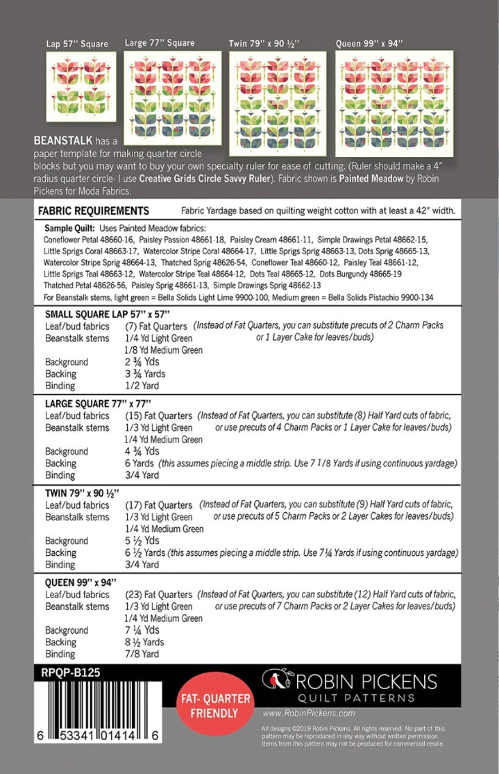 Beanstalk Quilt Pattern