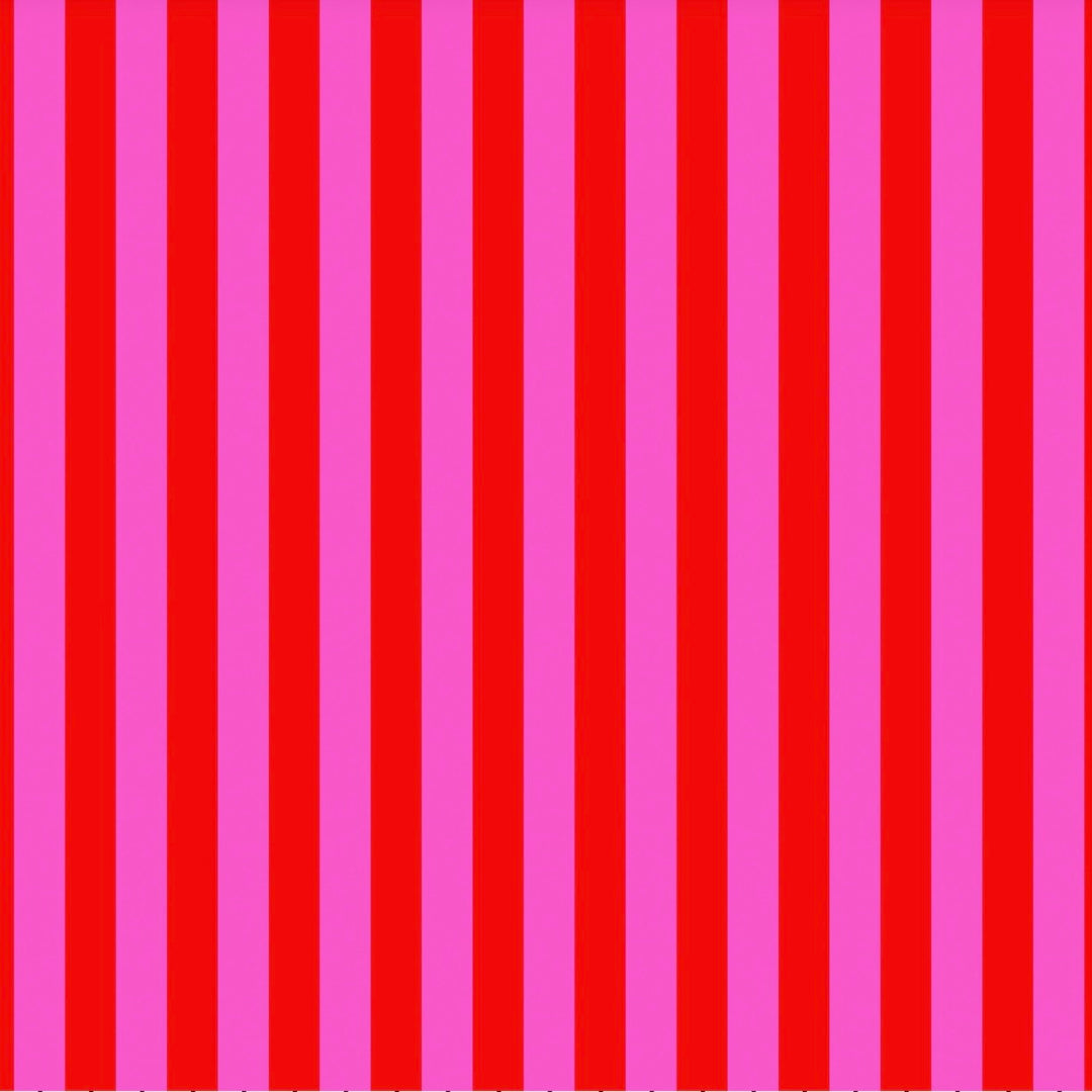 Tent Stripe by the 1/4 Yard - Peony