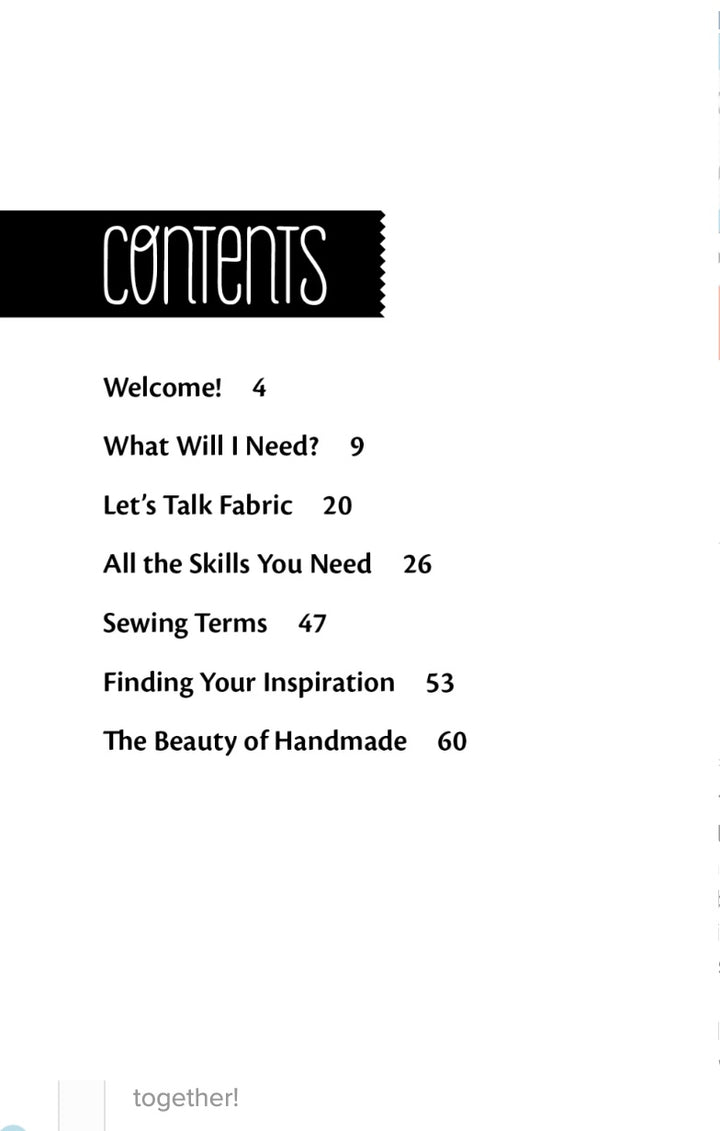 Sewing for Beginners Handy Pocket Guide