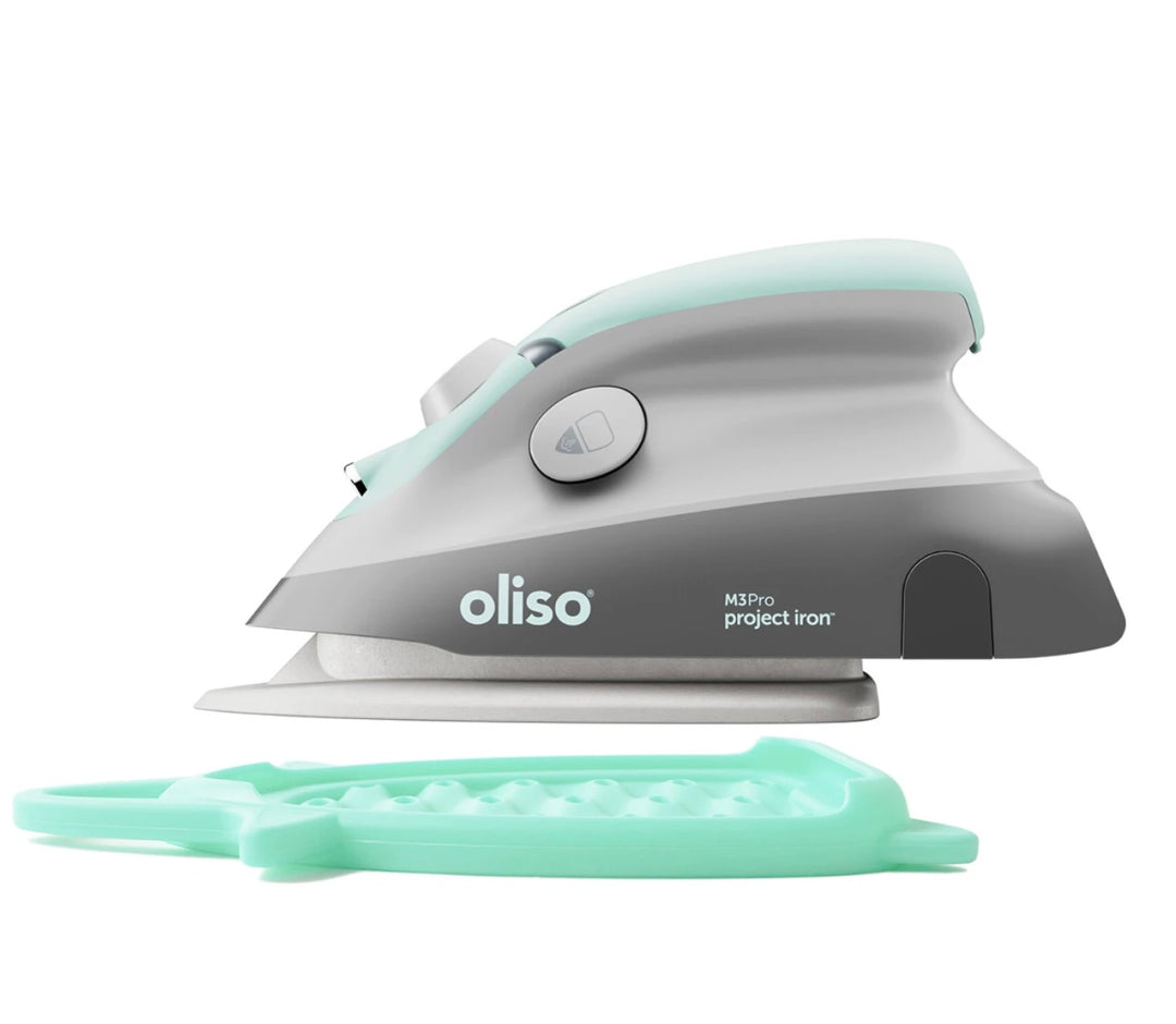 Oliso Mini Iron With Trivet Aqua