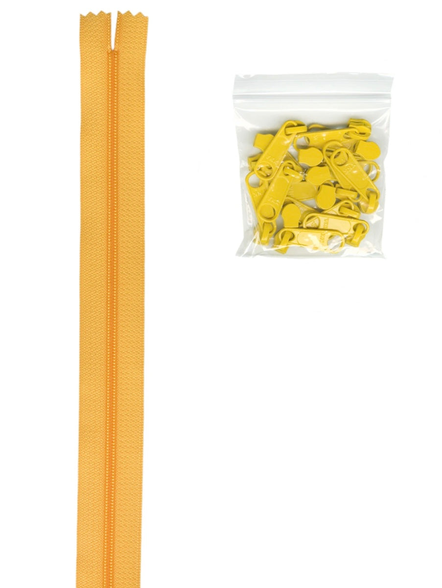 Zipper by the Yard Buttercup