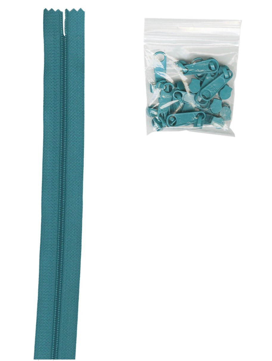 Zipper by the Yard Emerald