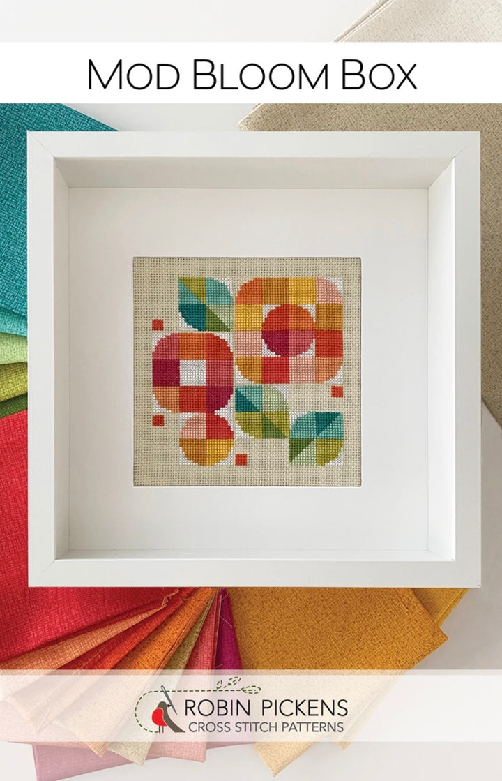 Mod Bloom Box Cross Stitch Pattern