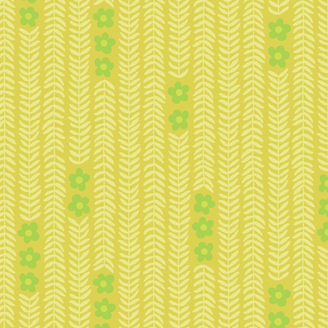 Moonlit Garden by the 1/4 Yard - Citron