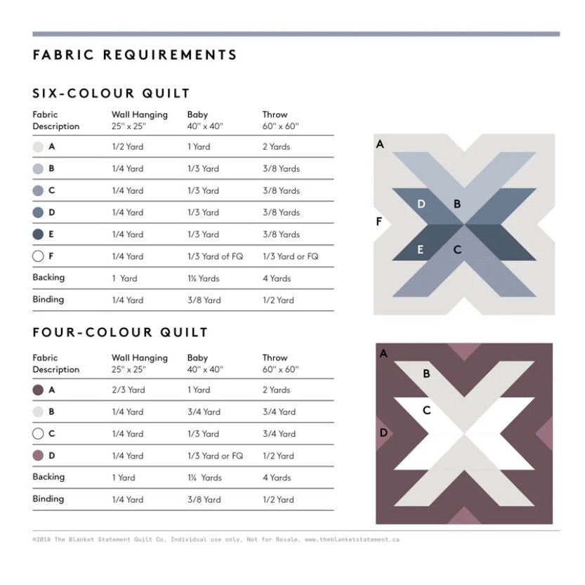 The Blanket Statement Cross Lake Quilt Pattern