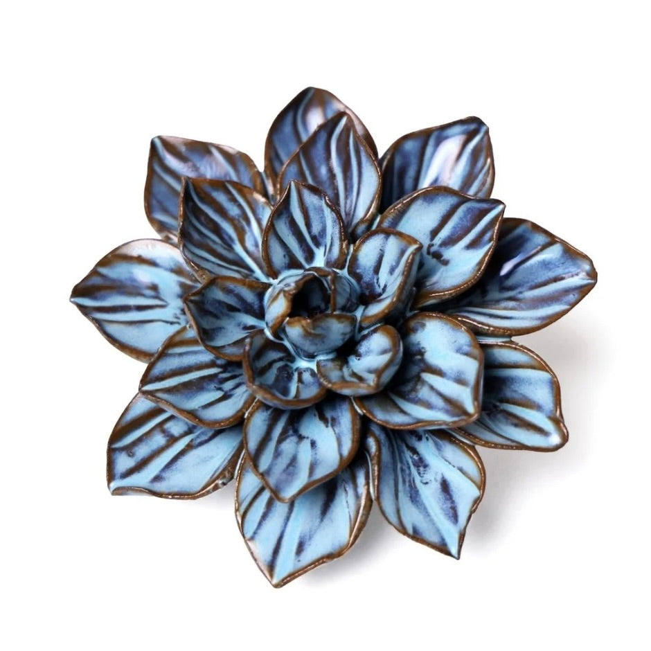 Ceramic Flowers Small Blue