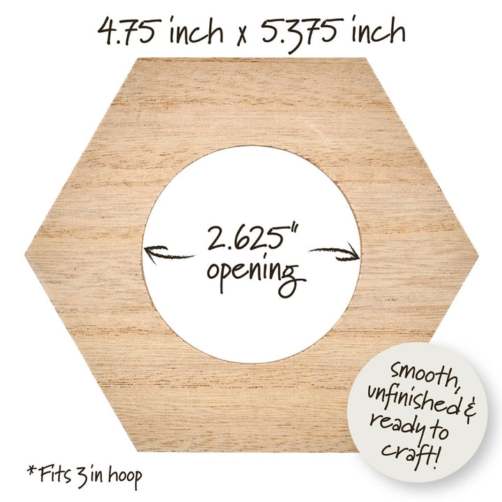 Bucilla Hoop Display 3" Hexagon