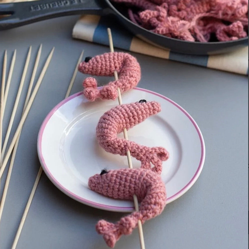 Prawns in a Can Crochet Kit