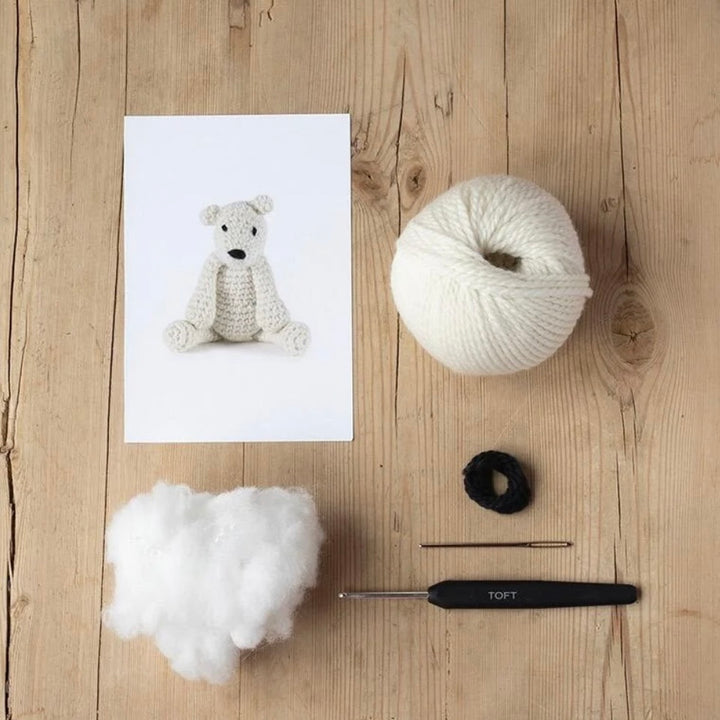 Mini Piotr the Polar Bear Crochet Kit