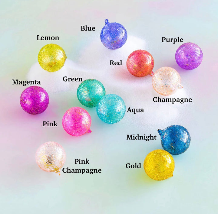 Glitterville Rainbow Sparkle Ball 4''