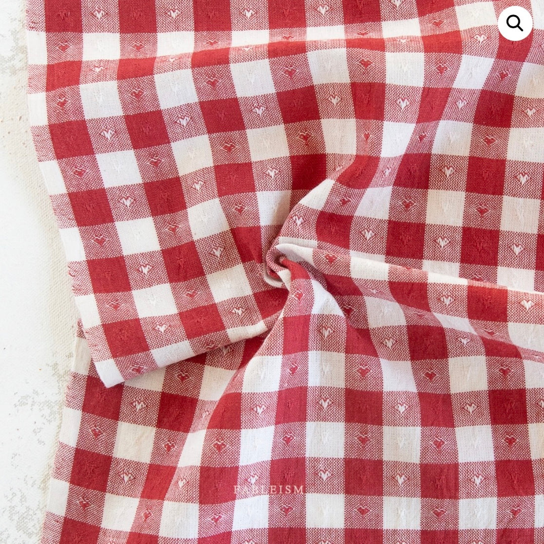 Queen of Hearts by the 1/4 Yard - Gingham Cherry