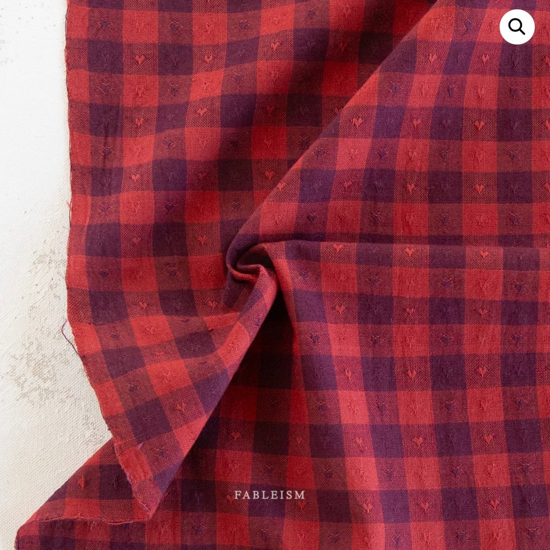 Queen of Hearts by the 1/4 Yard - Gingham Maraschino