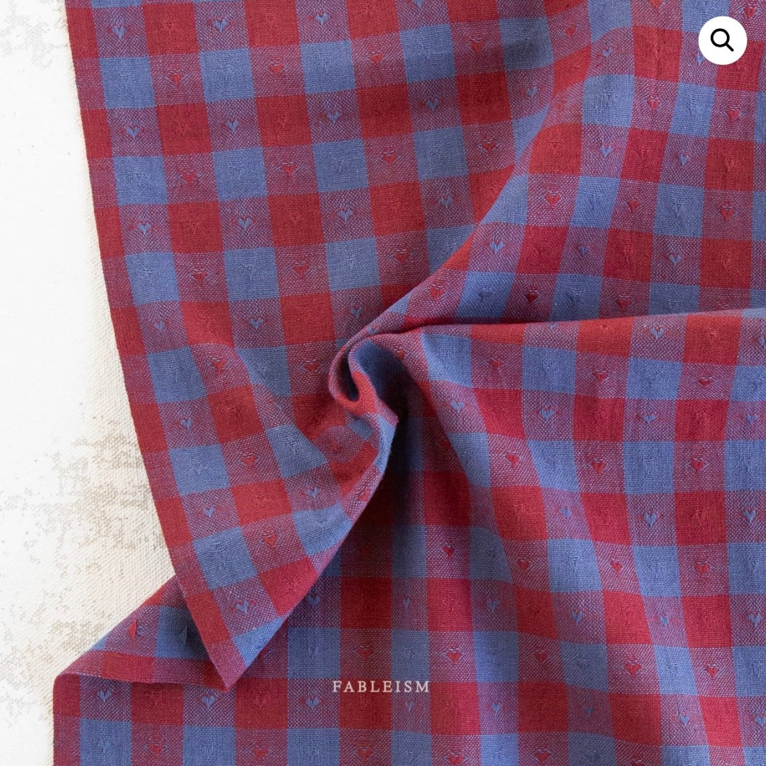 Queen of Hearts by the 1/4 Yard - Gingham Royal