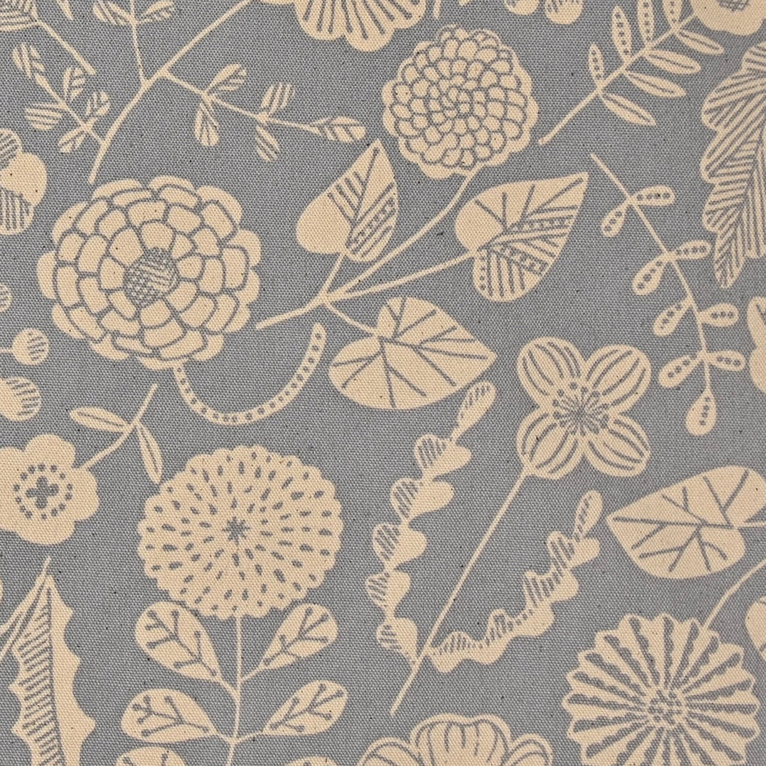 Linnea Botanical Fabric by the 1/4 Yard - Blue