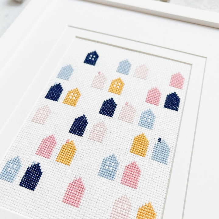 Cotton + Joy Cozy Village Cross Stitch Pattern