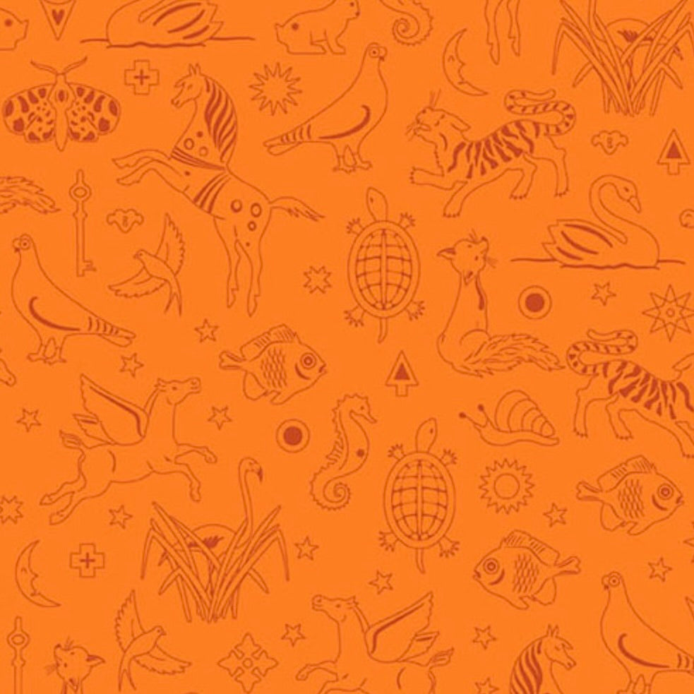 Sun Print 2025 by the 1/4 Yard - Goldfish