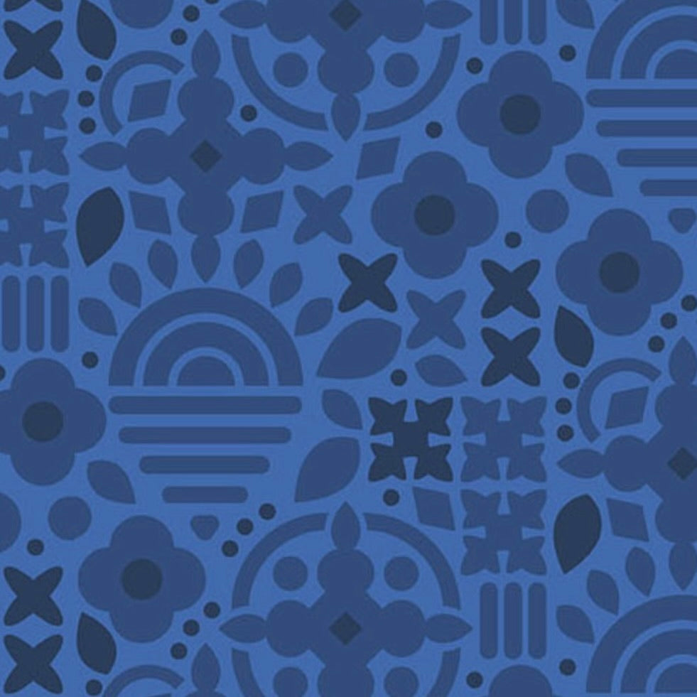 Sun Print 2025 by the 1/4 Yard - Navy