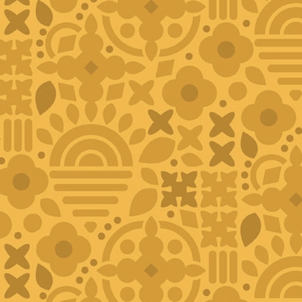 Sun Print 2025 by the 1/4 Yard - Marigold