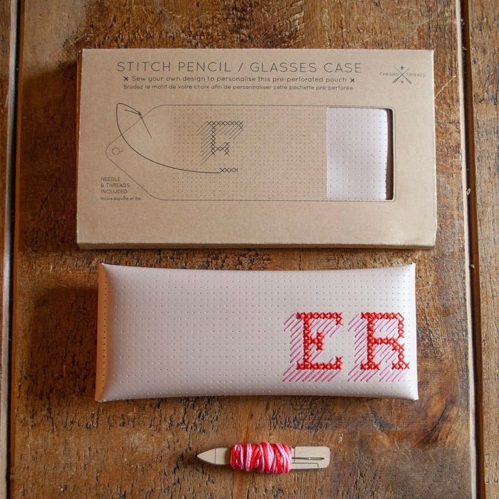 Glasses/Pencil Case DIY Cross Stitch Kit