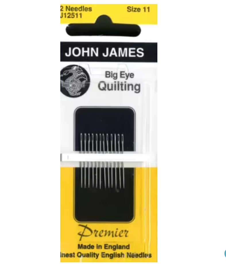 John James Big Eye Quilting Needles