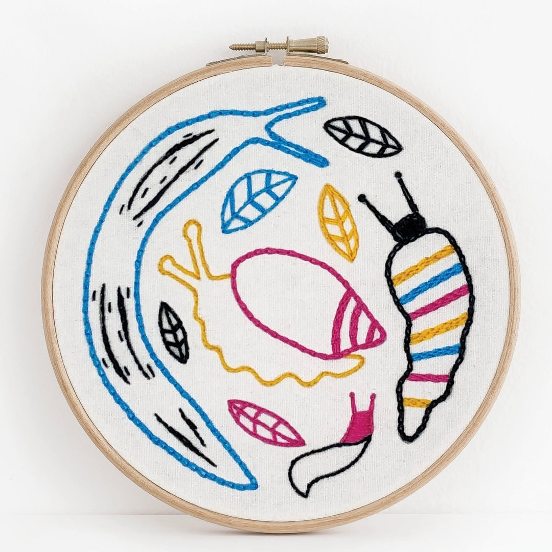 Slugs Embroidery Kit