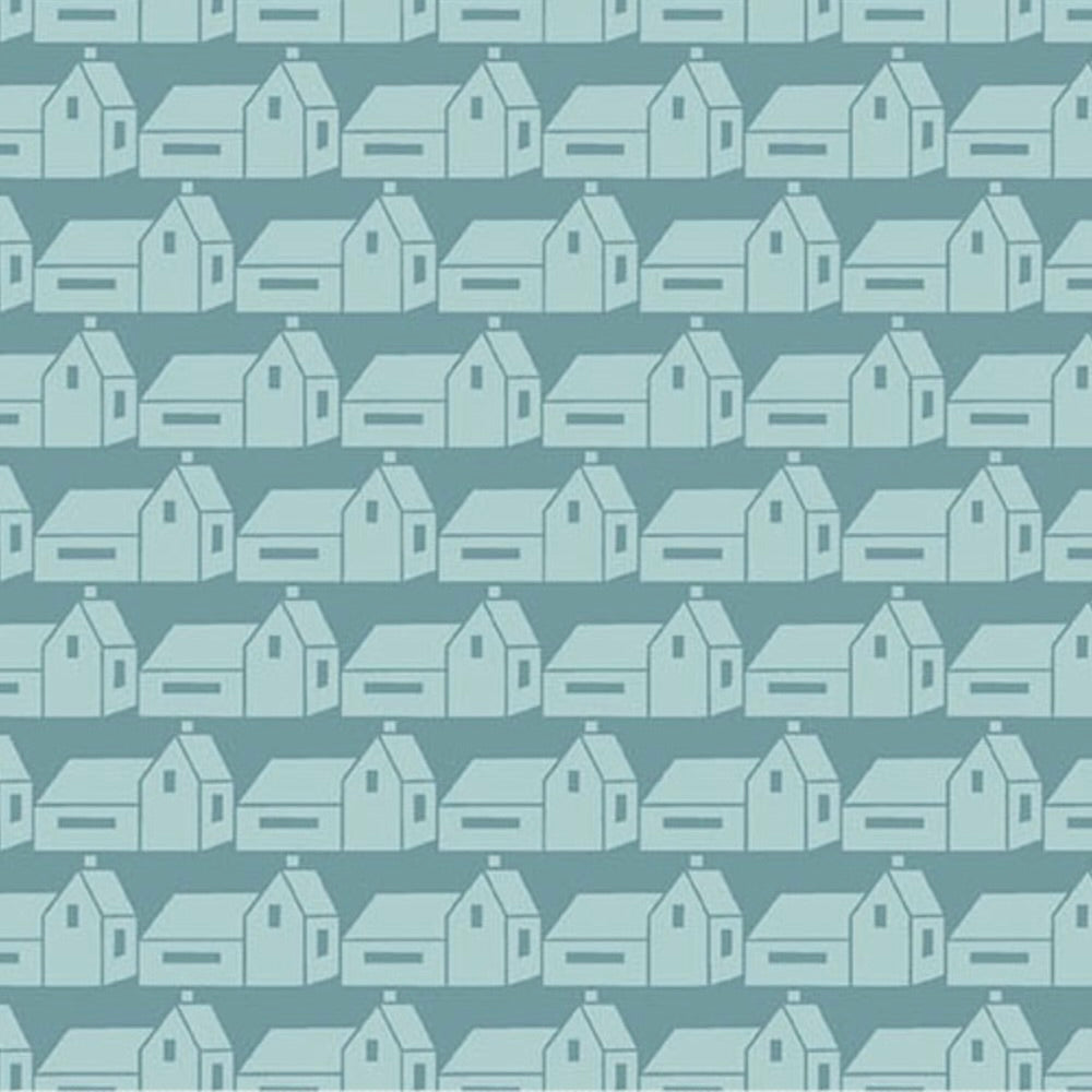 Memories Unfold by the 1/4 Yard - Teal Rockport