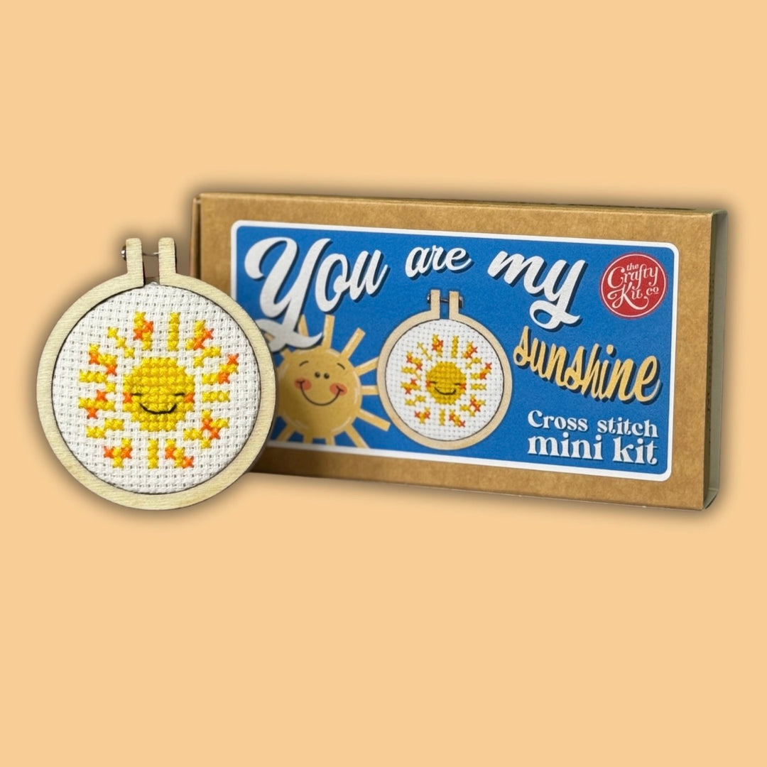 You Are My Sunshine - Mini Matchbox Cross Stitch Kit