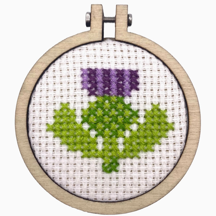 Thistle Make You Smile - Mini Matchbox Cross Stitch Kit