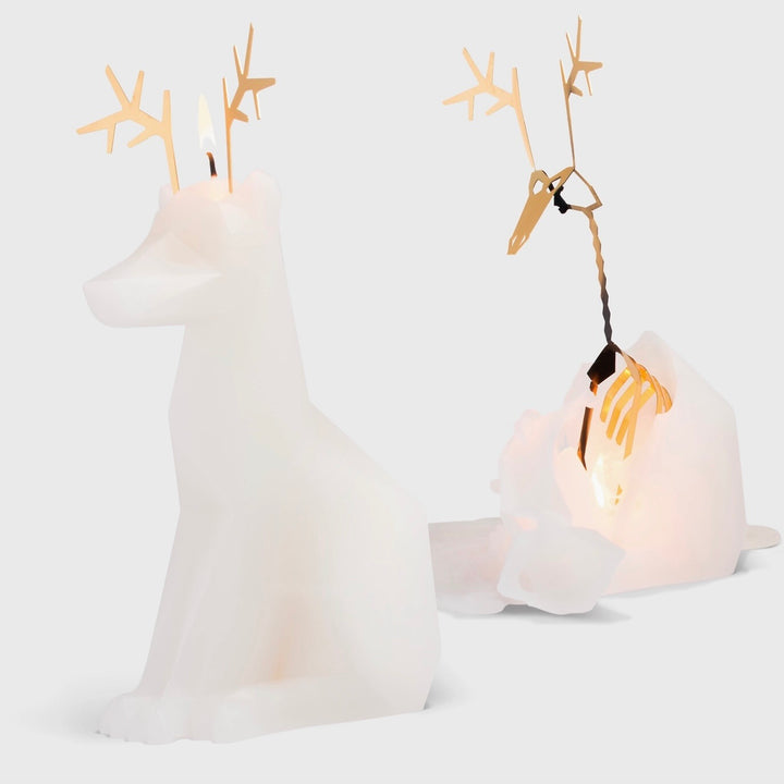 Pyropet Dari Reindeer Skeleton Candle