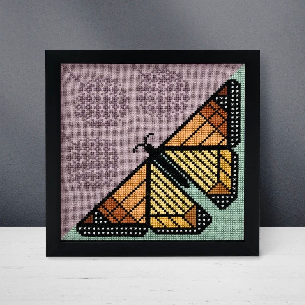 Milkweed & Monarch Cross Stitch Pattern