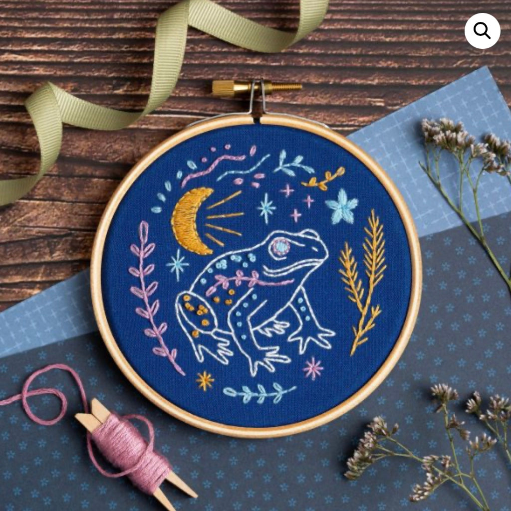 Celestial Frog Mini Embroidery Kit