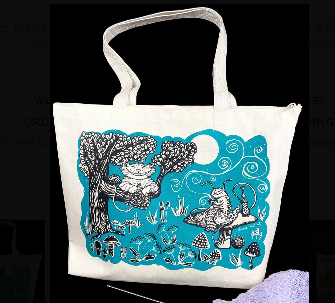 Wonderland Zipper Tote
