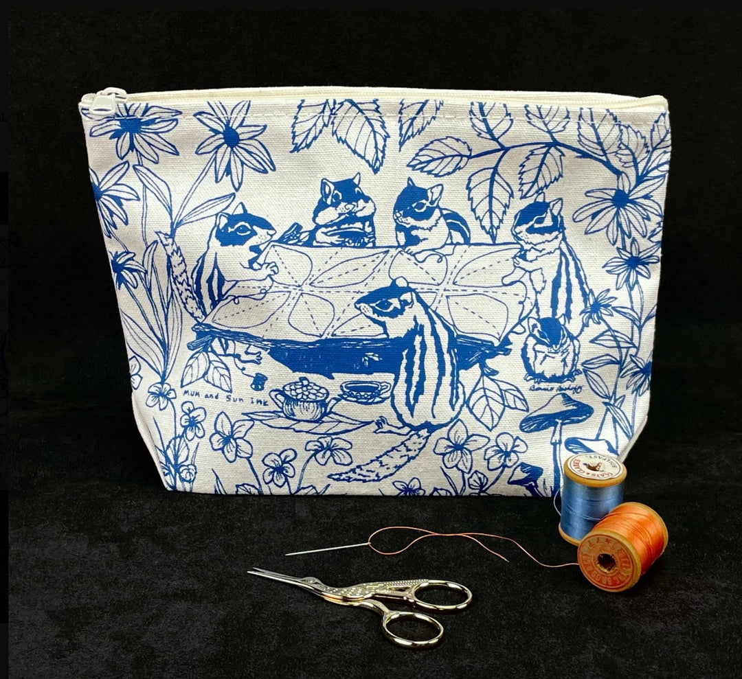 Quilting Chippies Large Zip Pouch