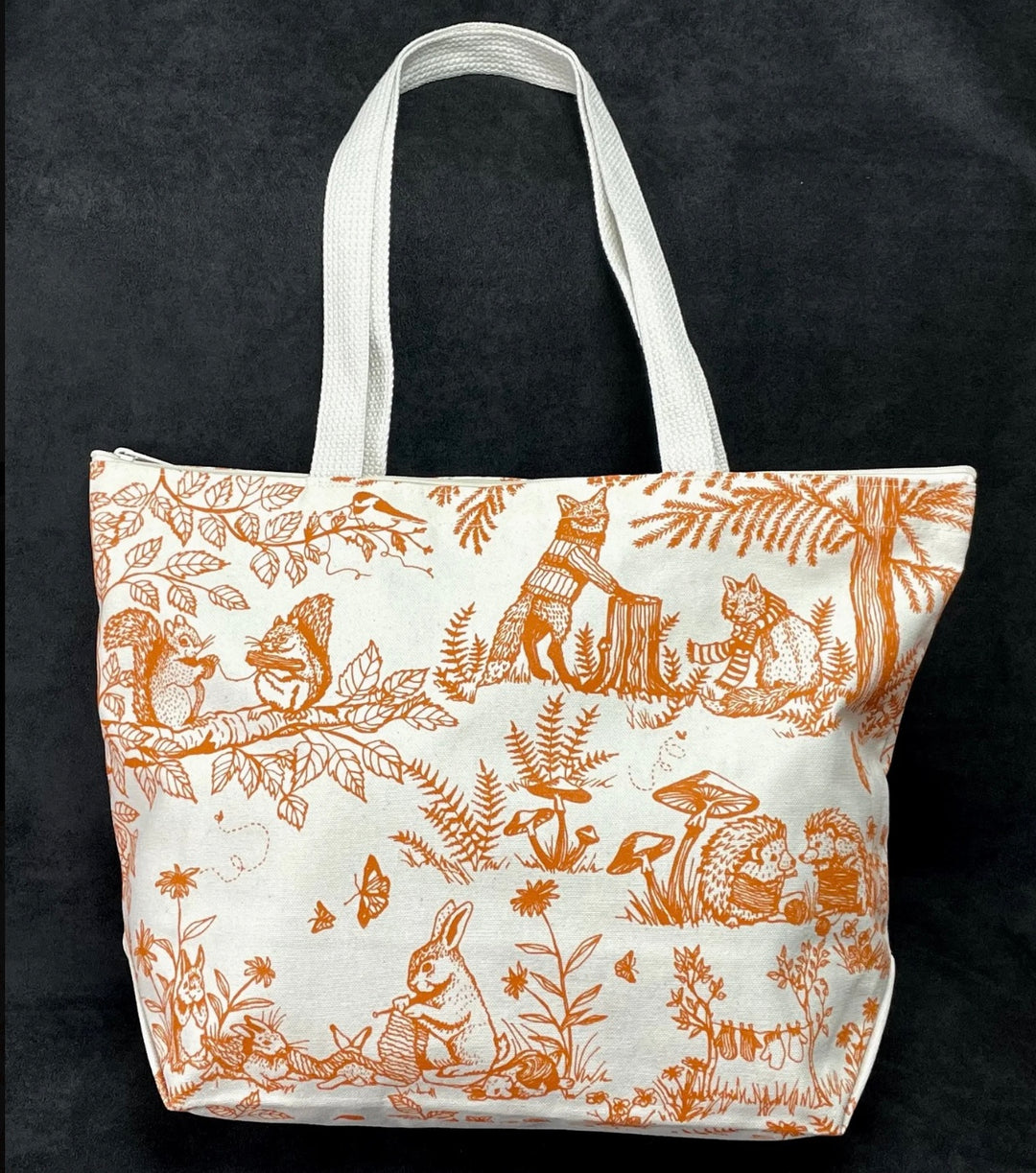 Woodland Zipper Tote