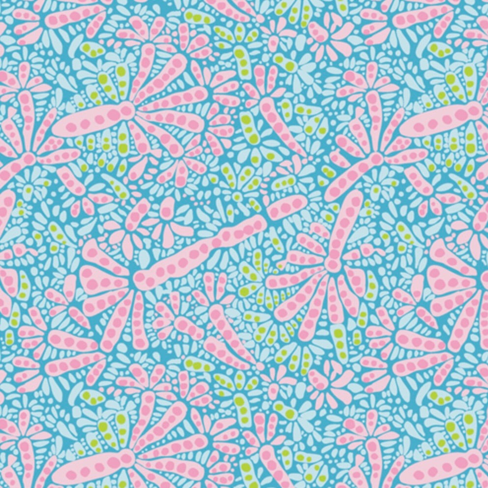 Costeira by the 1/4 Yard - Belos Corais Azuis