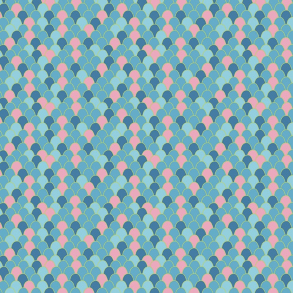 Costeira by the 1/4 Yard - Mosaico Marinho Mar