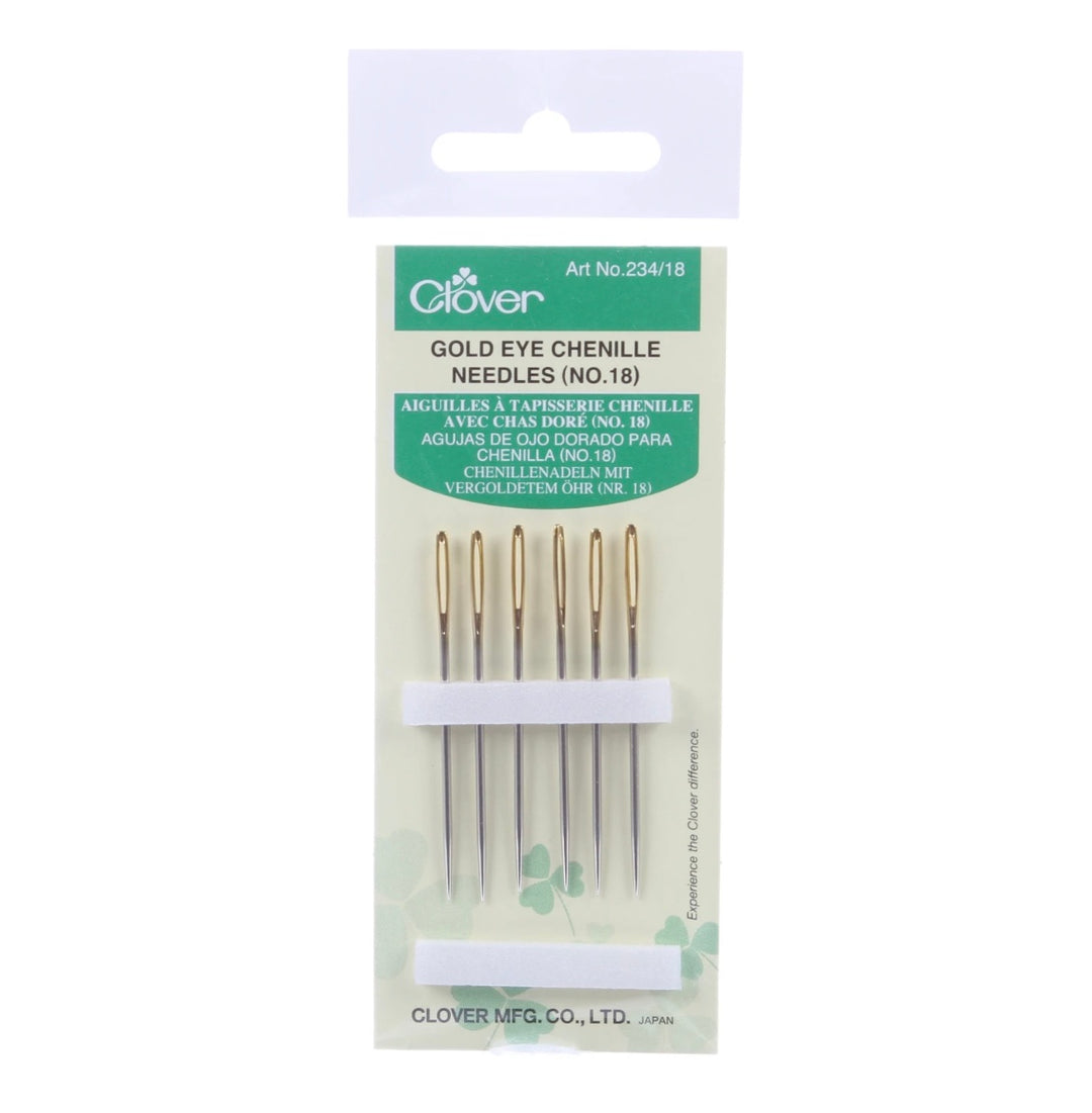 Clover Gold Eye Chenille Needles Size 18