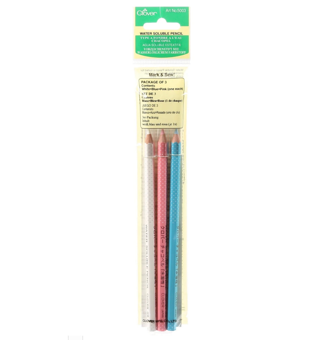 Water Soluble Pencil 3 Color Assortment