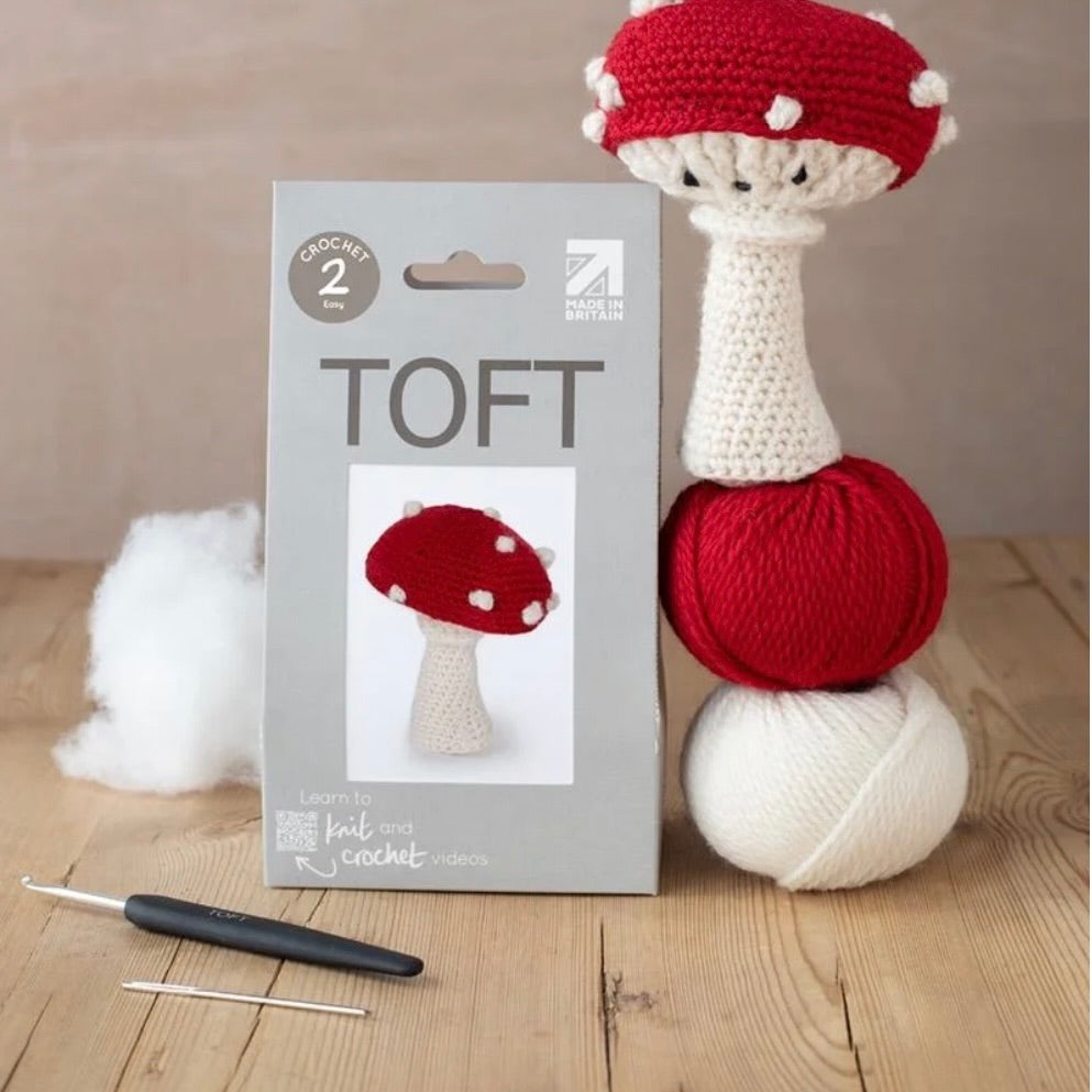 Mini Toadstool Crochet Kit