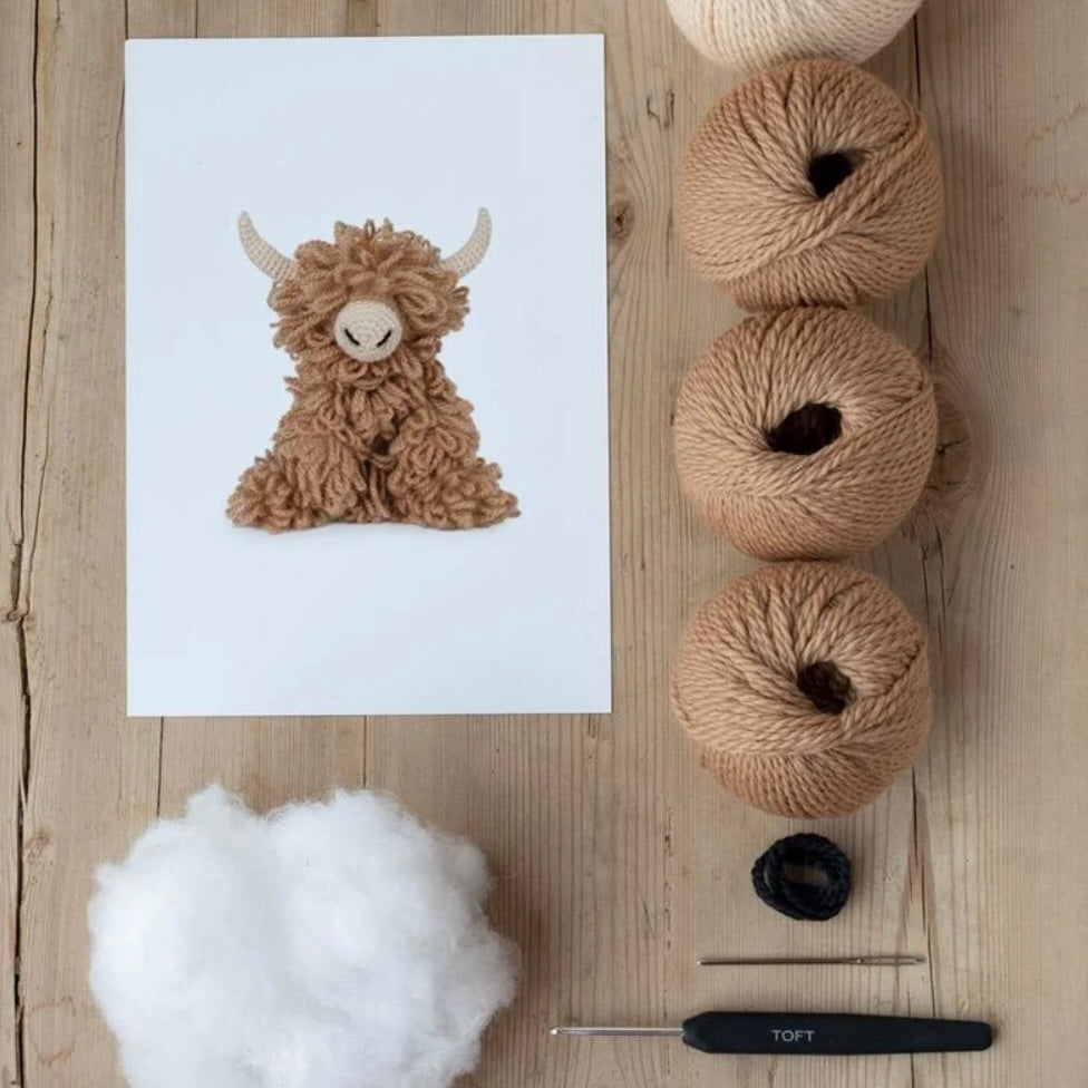 Morag the Highland Coo Crochet Kit