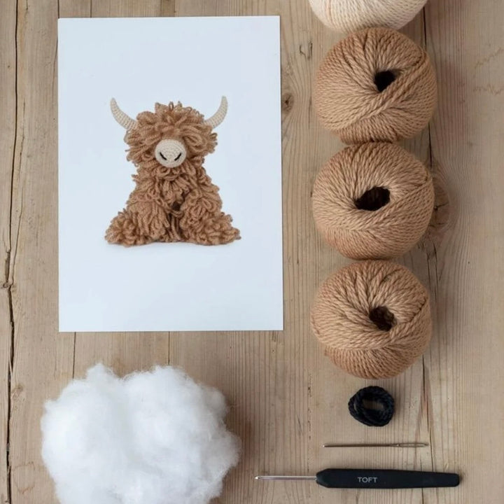 Morag the Highland Coo Crochet Kit