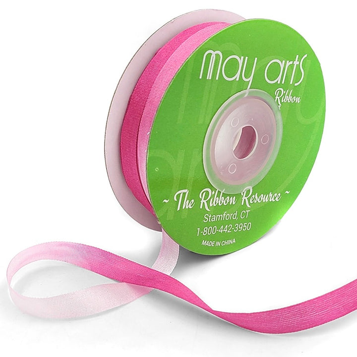 1/4" 100% Hand-Dyed Variegated Silk Ribbon