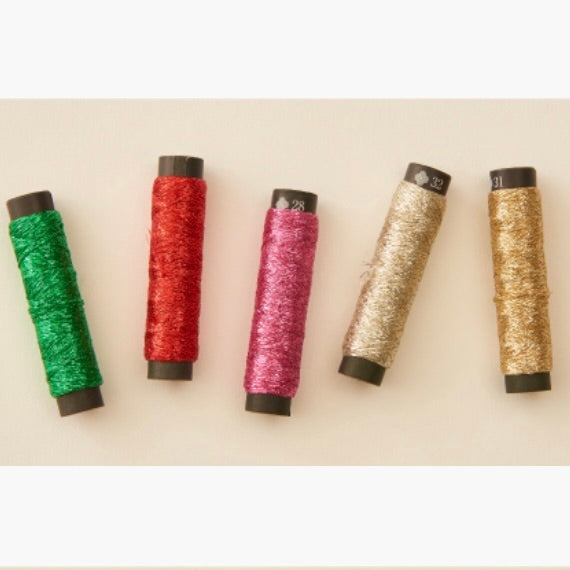 Cosmo Nishikiito Metallic Thread - Kagami – The Wild Hare Haberdashery